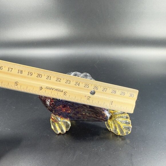 1992 Studio Art Glass Fish Hand Blown Artist Signed Thomas G Hand Made Vintage - Picture 9 of 16